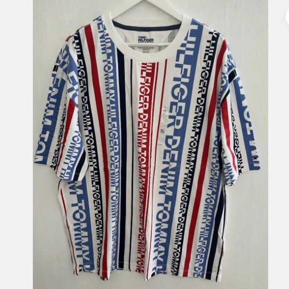 Tommy Hilfiger Other - TOMMY HILFIGER 90's Oversized Fit Name Logo Graphic T Shirt Tee Size XL NEW NWOT